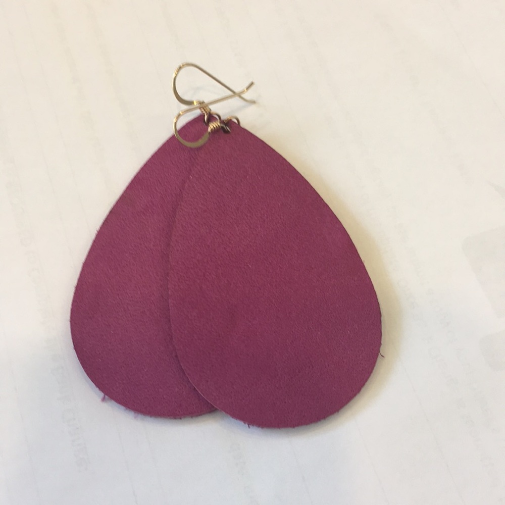 Nickel and Suede earrings
